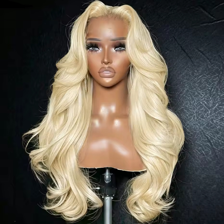 613 Blonde Body Wave Lace Front Wig - Peluca frontal de encaje 13x6 de