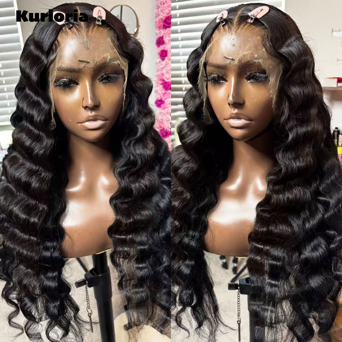 Glueless Wear And Go Human Hair Wig - Peluca de cabello humano 100% negro