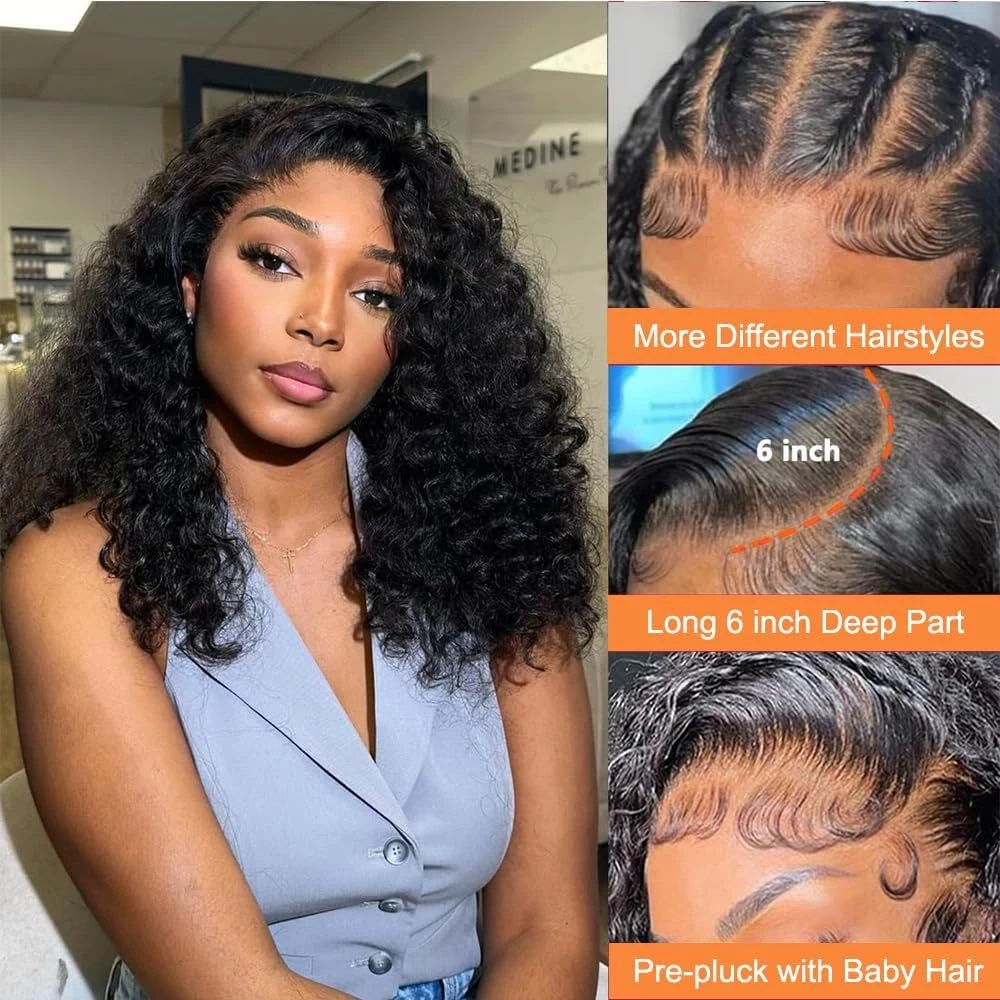 Peluca con frente de encaje de - Glueless Wear And Go Human Hair Wig reseña y precio